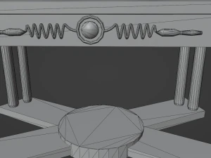 Antique table 3D Model