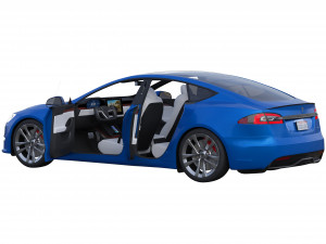Tesla model S PLAID 2022 3D Model