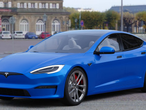 Tesla model S PLAID 2022 3D Model