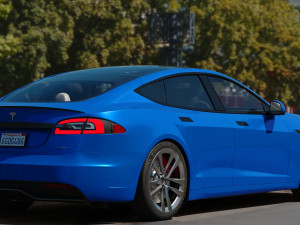 Tesla model S PLAID 2022 3D Model