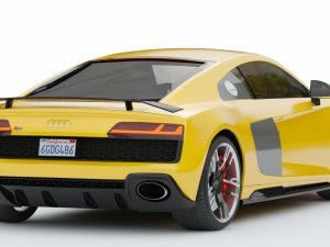 Audi R8 2019 3D 模型