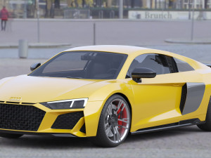 Audi R8 2019 3D 模型