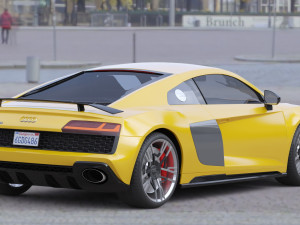 Audi R8 2019 3D 模型