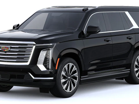 Cadillac Escalade Lujo ESV Lujo Platino 2025 Modelo 3D
