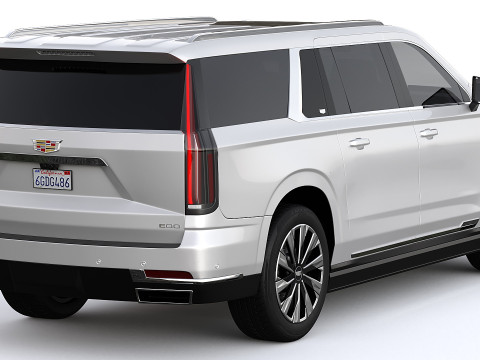 Cadillac Escalade Luxury ESV Luxury Platinum 2025 Model 3D