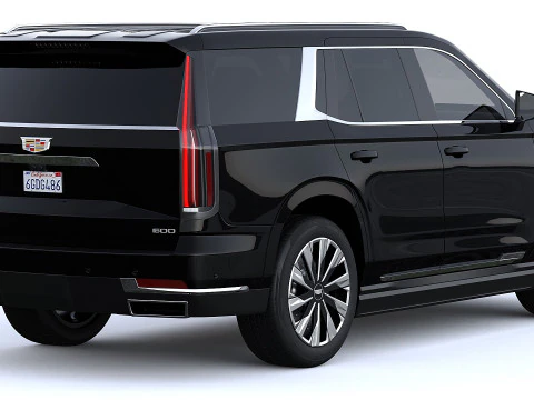 Cadillac Escalade Lujo ESV Lujo Platino 2025 Modelo 3D