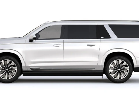 Cadillac Escalade Lujo ESV Lujo Platino 2025 Modelo 3D