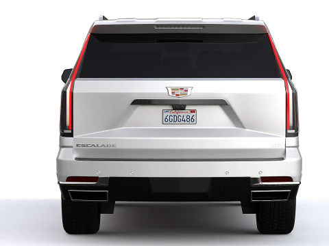 Cadillac Escalade Lujo ESV Lujo Platino 2025 Modelo 3D