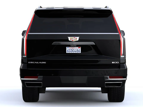 Cadillac Escalade Lujo ESV Lujo Platino 2025 Modelo 3D