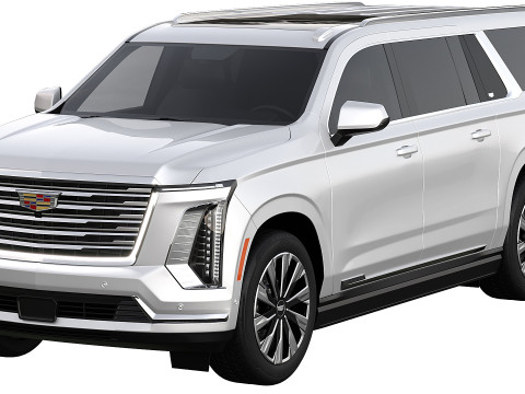 Cadillac Escalade Luxury ESV Luxury Platinum 2025 Model 3D