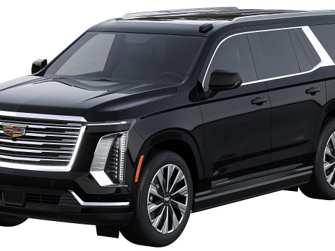 Cadillac Escalade Luxury ESV Luxury Platinum 2025 Model 3D