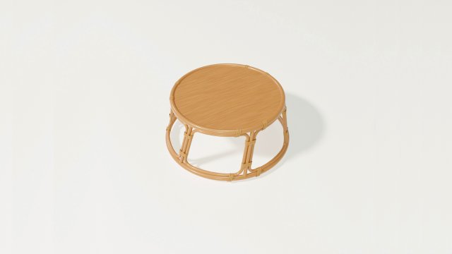 Bamboo table Modelo 3D .c4d .max .obj .3ds .fbx .stl .blend 
