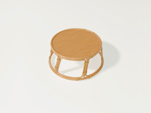Bamboo table 3D मॉडल