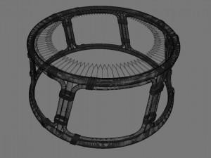 Bamboo table Modelo 3D
