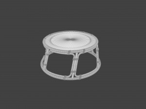 Bamboo table Modelo 3D