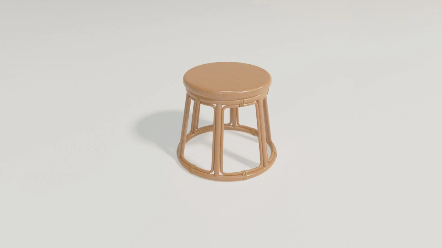 Coffee table Bamboo 3D Model .c4d .max .obj .3ds .fbx .stl .blend 