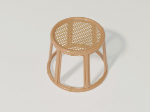 Coffee table Bamboo mesh 3D-Modell