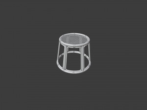 Coffee table Bamboo mesh 3D-Modell