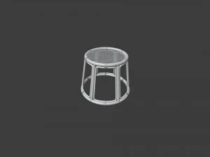 Coffee table Bamboo mesh 3D Model