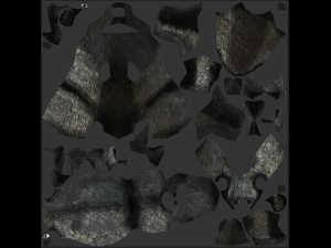 Game-ready fantasy stone boar Model 3D