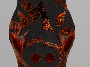 Готовий до гри фантастичний вогняний кабан 3D Модель