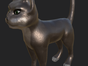 Game-ready Cat 3D 模型