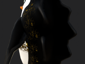 Game-ready fantasy stylized penguin Modello 3D