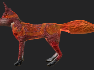 Game-ready fantasy fox Modelo 3D