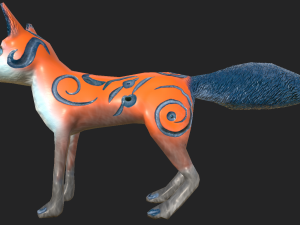 Game-ready fantasy fox Modelo 3D