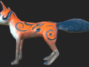 Raposa de fantasia pronta para jogo Modelo 3D