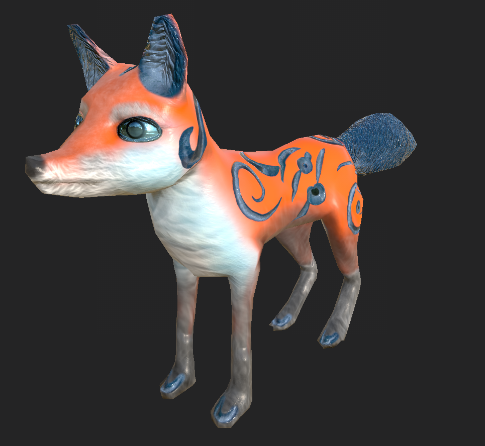 Fox 3d model