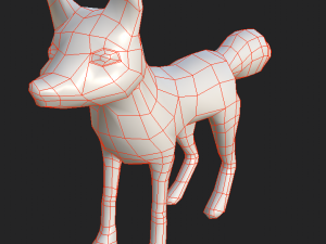 Game-ready fantasy fox Modelo 3D