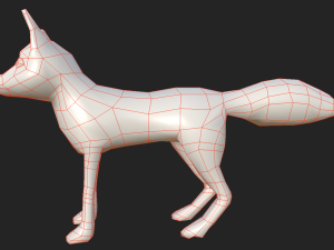 Game-ready fantasy fox Modelo 3D