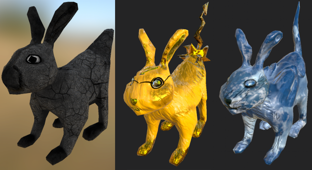 Game-ready fantasy rabbits Modello 3D .c4d .max .obj .3ds .fbx .stl .blend 