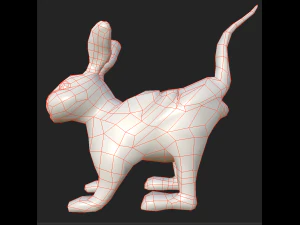 Coelhos de fantasia prontos para o jogo Modelo 3D