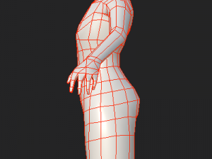 Cartoon toy girl 3D-Modell