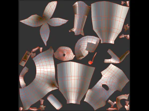 Cartoon toy girl 3D Model