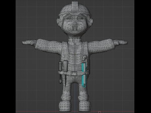 Bob the Builder game ready model Animations 3D 모델