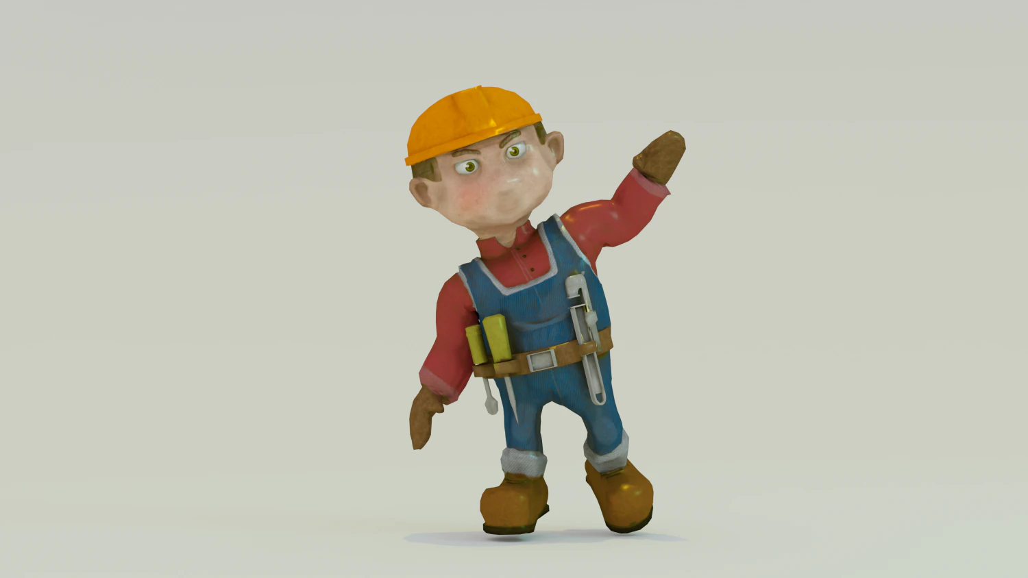 Bob the Builder game ready model Animations 3D Model .c4d .max .obj .3ds .fbx .stl .blend 