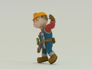 Bob the Builder game ready model Animations 3D 모델