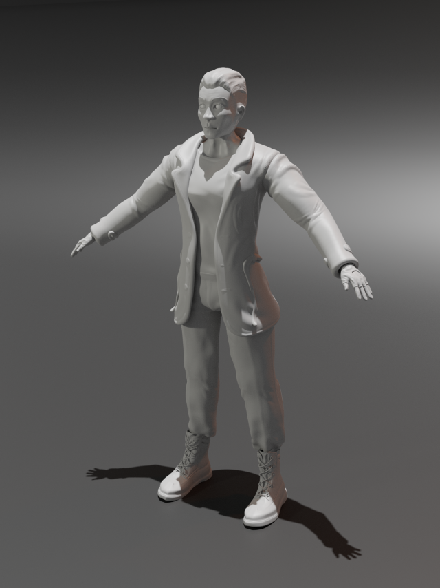 Low Poly Character Modelo 3D .c4d .max .obj .3ds .fbx .stl .blend 