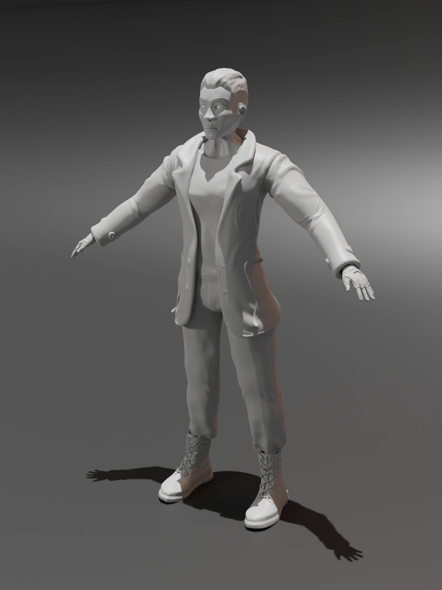 Low Poly Character 3D Model .c4d .max .obj .3ds .fbx .stl .blend 
