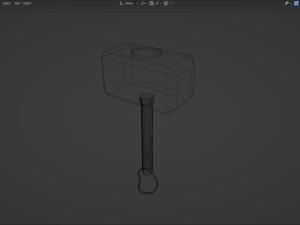 Mjolnir Thor Hammer Marvel Comics Avengers Low-poly Modelo 3D