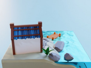 Beach house House by the Sea 3Dモデル