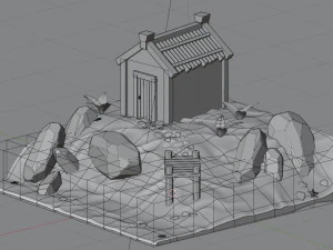 Beach house House by the Sea 3D Model