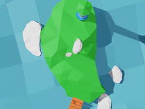 Lighthouse beacon on the island 3D 模型