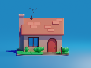 Stylized House 3D Model