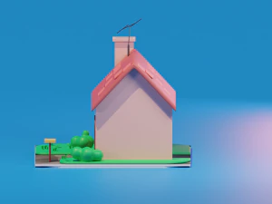 Stylized House 3D Model