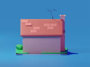 Stylized House 3D Model