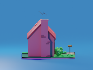 Stylized House 3D Model